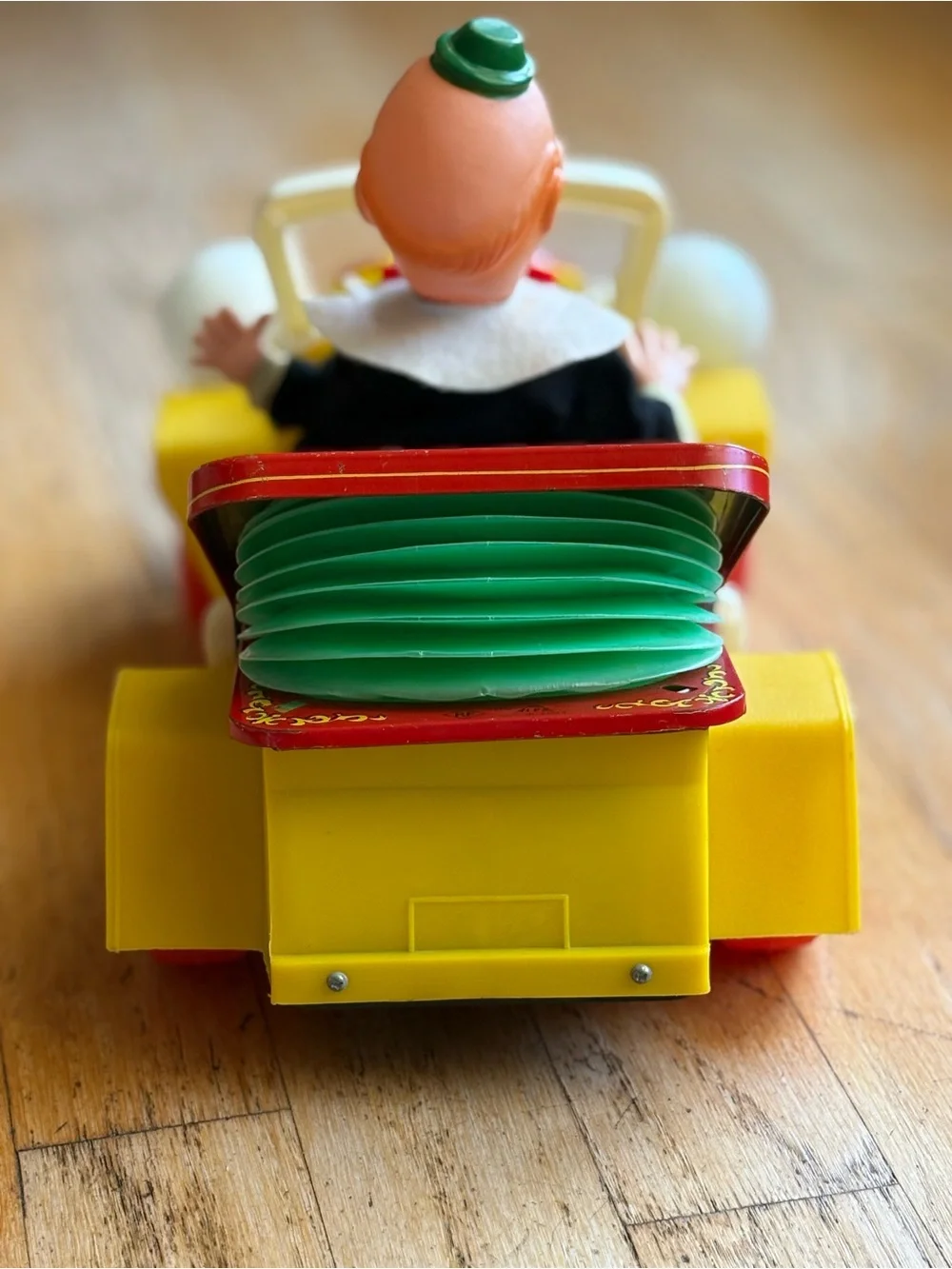 Vintage 1960’s ALPS Japan Clown Car Jumping Jeep Toy w/ Music